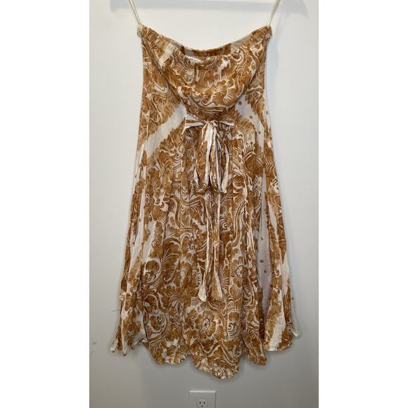 Diane Von Furstenberg Dresses & Skirts - Diane Von Furstenberg Floral Silk Sleeveless Dress Yellow Cream Womens Size 4